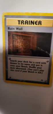 Ruin Wall (NDI 74) Neo Discovery common Pokemon CCG card