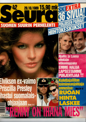 Seura n:o 42 1989 Pcilla. Hjallis & Leena. Aurinkotyttö.
