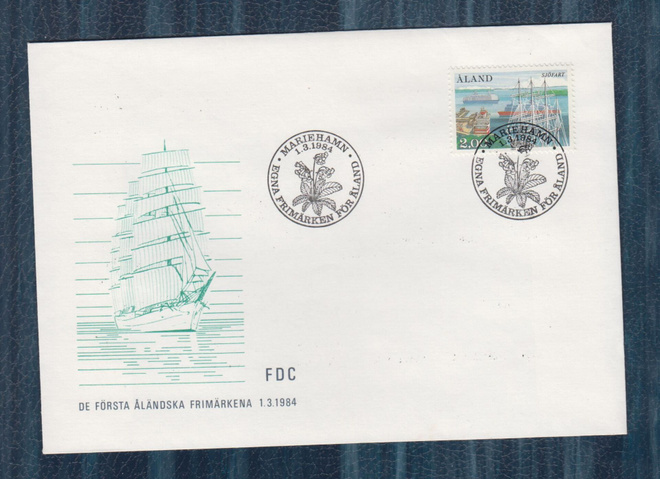 FDC Åland Merenkulku..Maarianhamina 1.3.1984