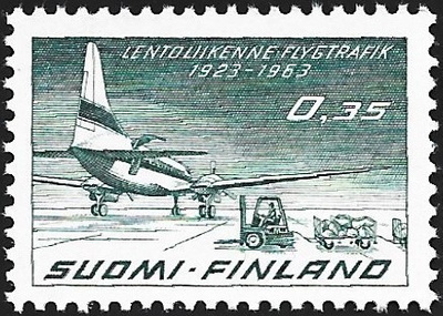 1963 Lentoliikenne Convair Metropolitan 0,35 mk ** LaPe 579