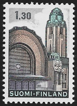 1971 Yleismerk Rautatieasema 1,30 mk xHa 3 ** LaPe 698 x