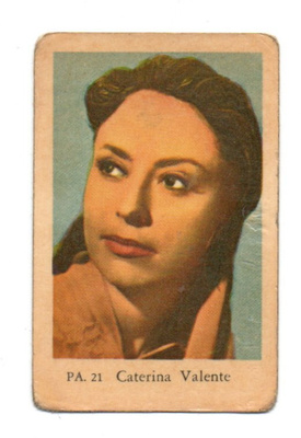Purkkakuva PA. n:o 21 CATERINA VALENTE