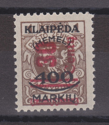 Saksa Reich memel Mi 232 postituoreena Mi hinta 80€