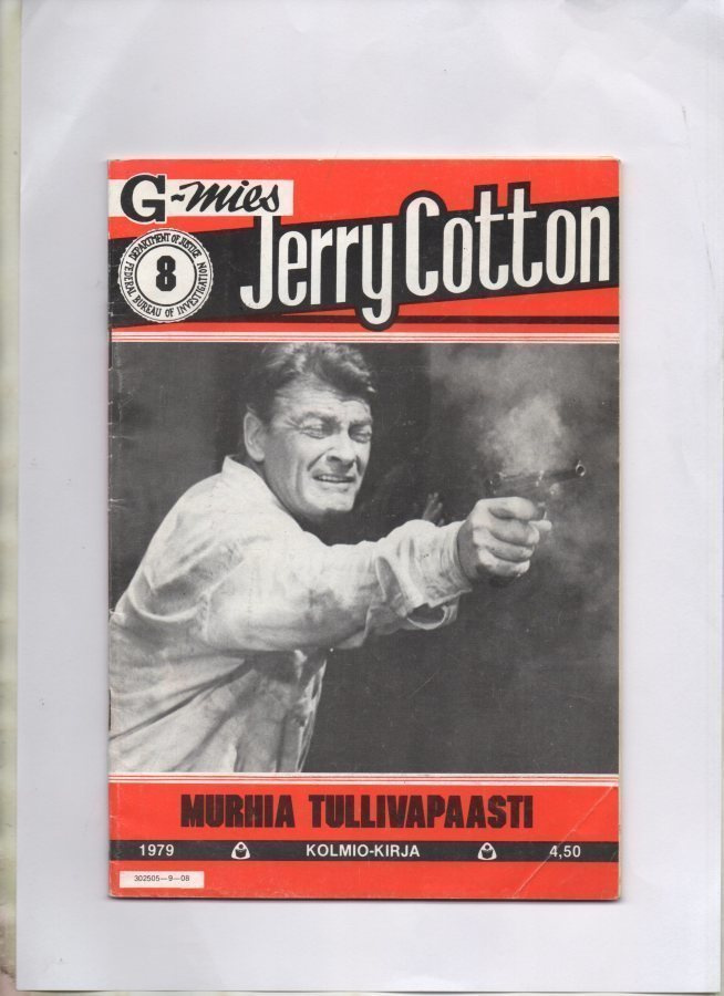 G-Mies JERRY COTTON n:o 8 1979 MURHIA TULLIVAPAASTI