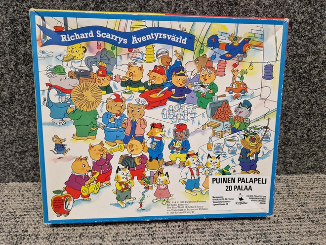 Richard Scarrys lasten puinen palapeli kirjalito