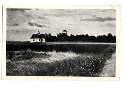 Lappajärvi - Kirkko pellon takana v1936.
