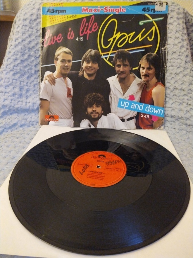 OPUS - LIFE IS LIFE VINYL 12" 45 RPM