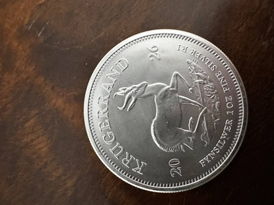 Etelä-Afrikka 1 oz Hopeakruger-randi 2026 (1 oz Silver Kruge