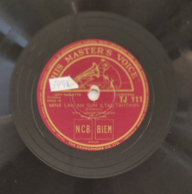 Savikiekko 1937 - H.M.V. - Konserttiorkesteri - HMV TJ 111
