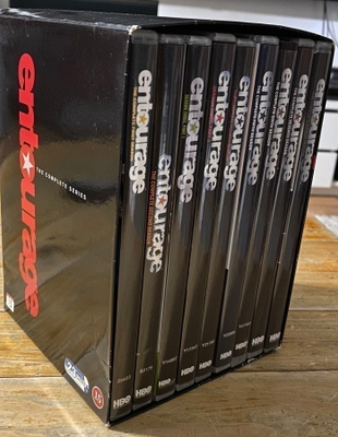 ENTOURAGE DVD BOX, 1-8 kausi, 23 levyä