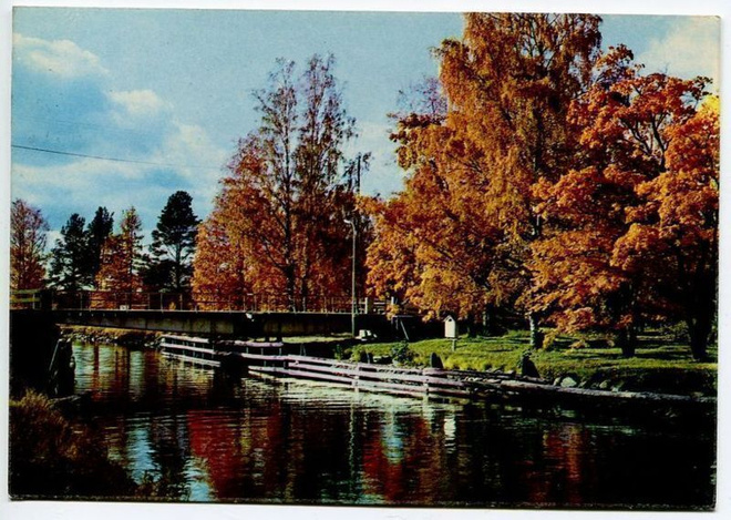 Pielavesi Säviän kanava, kääntösilta, kulkenut 1970