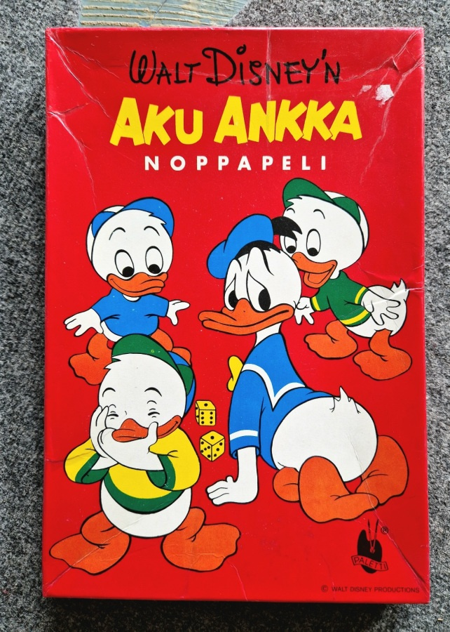 Aku Ankka vintage noppapeli .Paletti 3902893