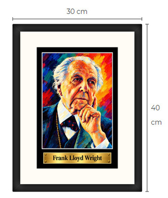 Uusi Frank Lloyd Wright art print kehystetty 30 cm x 40 cm