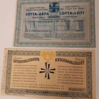 Kaksi vanhaa arpalippua 1935 ja 1941 - pikkukuva 1