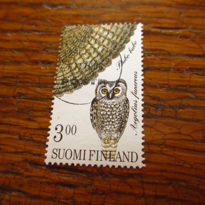suomi postimerkki 3,00 1998 huuhkaja