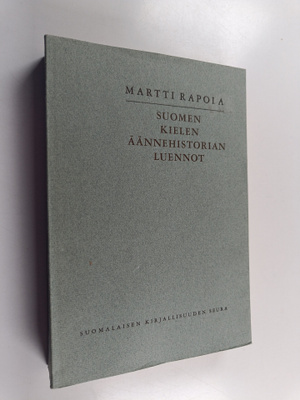Martti Rapola : Suomen kielen äännehistorian luennot