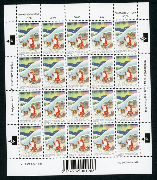 1999 joulu 2,50 mk arkki ** Lape 1494