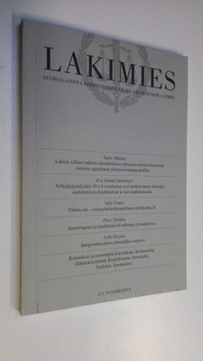 Lakimies 2/2013 : Suomalaisen lakimiesyhdistyksen aikakau...