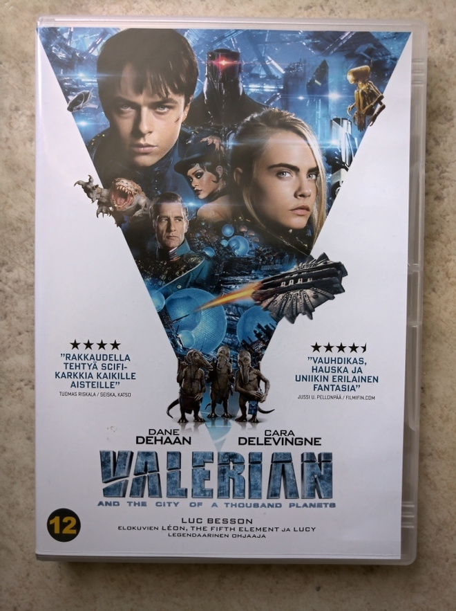 Valerian, DVD. Ohjaus Luc Besson