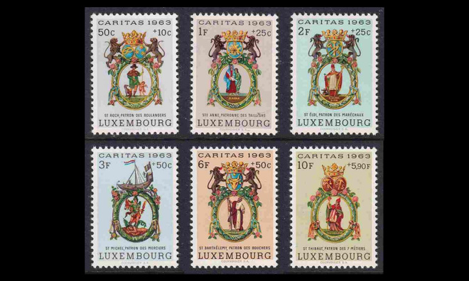 Luxemburg 684-9 ** Caritas (1963)