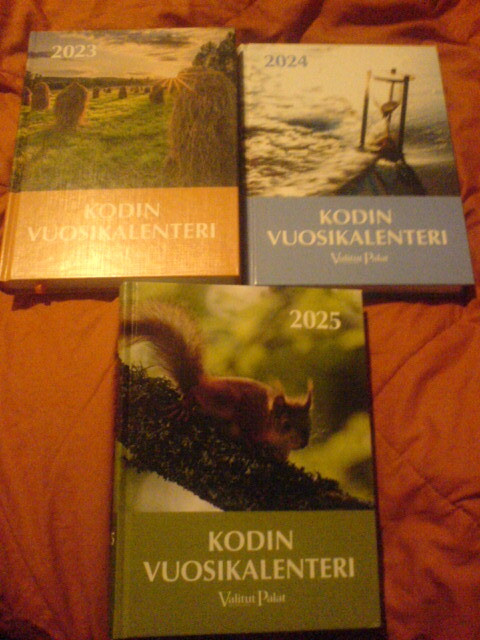 Kodin vuosikalenteri , 2023 , 2024 ja 2025