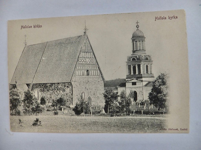 VANHA Postikortti Hollola ennen 1905 Julk Lahti
