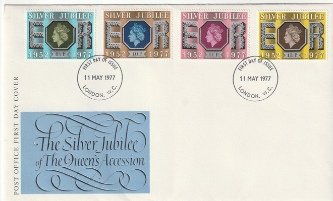 FDC UK 1977 SILVER JUBILEE 1952-77 AMI2-S2