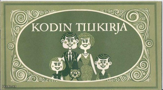 Postisäästöpankki – Kodin Tilikirja (vihreä kansi) 60 - luku