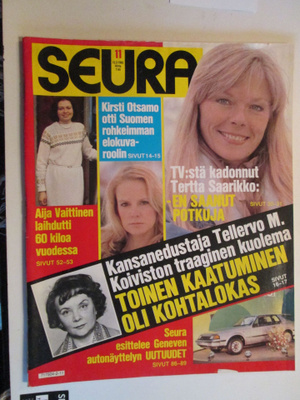 SEURA LEHTI 11 / 1982 SISÄLLYSLUETTELO KUVAT 2 - 4