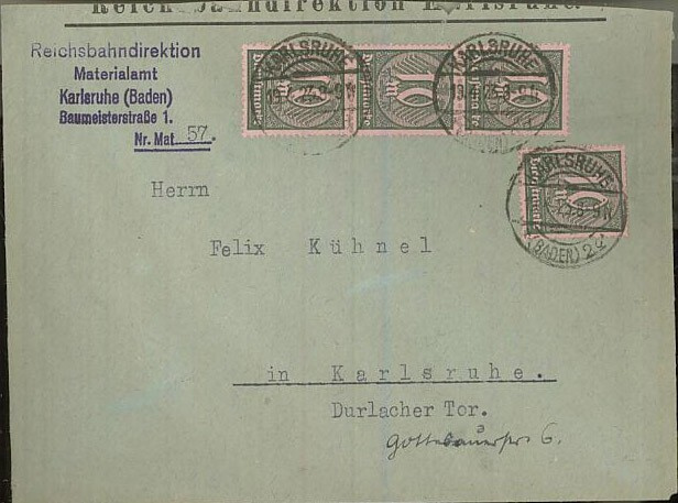 Saksa Dienst Mi 68 4 kpl kuorella