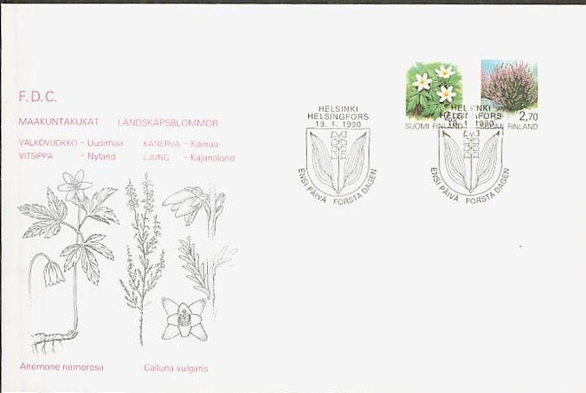 1990 maakuntakukat FDC
