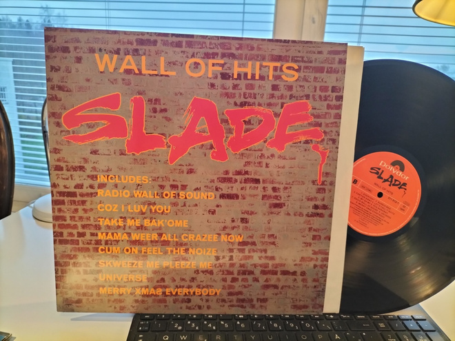 SLADE, Wall of Hits, LP EEC -91 UPEA & RARE !!