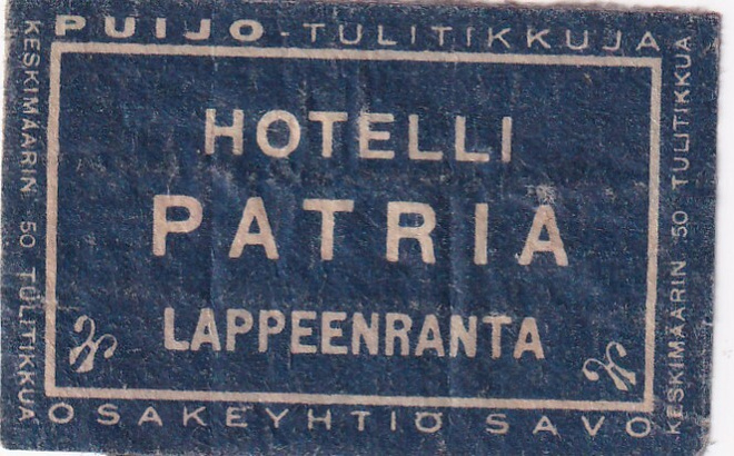 Lappeenranta. Hotelli Patria  , Puijo     s25