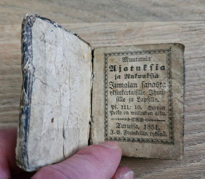 Miniatyyrikirja vuodelta 1851