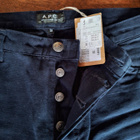 AIDOT A.P.C. FARKUT K.33" 100% COTTON VÄRI NAVY - pikkukuva 3