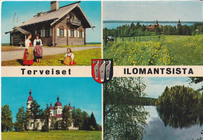 Ilomantsi, vaakuna. nelikuvakortti ,   e222