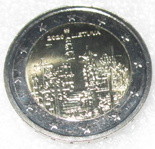 Liettua 2 € 2020 - Ristikukkula  (UNC)