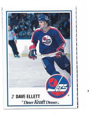 1989-90 Kraft #49 Dave Ellett Winnipeg Jets