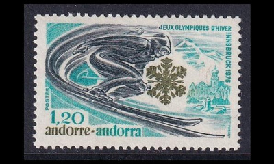 Andorra Fr 272 ** Talviolympialaiset Innsbruck (1976)