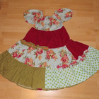 Maalaisromanttinen mekko 116/122cm, käsityötä! - pikkukuva 1