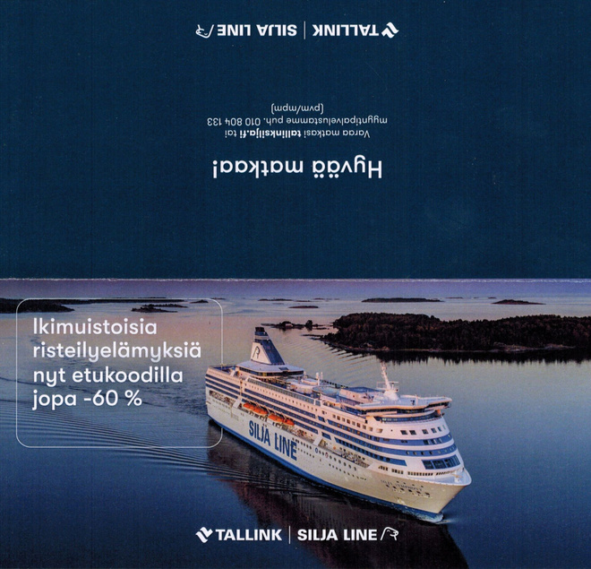 Silja Line etukortti jopa -60 % risteilyhinnasta
