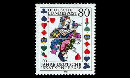 Saksa 1293 ** Skat-konferenssit 100v, korttipeli (1986)
