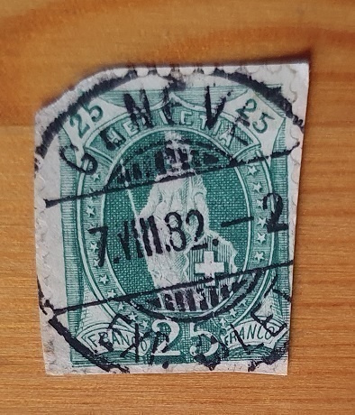 Sveitsi v. 1882 loistoleimattu Geneve-ehiö