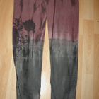 Housut L Boho tyyliset kivipesty vesivärimäinen look - pikkukuva 2
