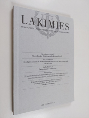 Lakimies 1/2004 : Suomalaisen lakimiesyhdistyksen aikakau...