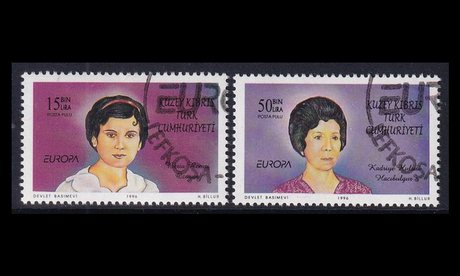 Turkki Kypros 428-9 o Europa kuuluisia naisia (1996)