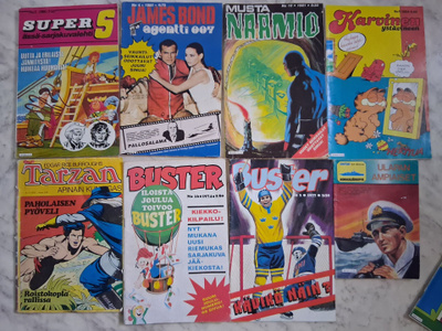 Vanhoja sarjakuvia 70/80-luvuilta
