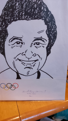 -68 Olympia voittaja kulta Kalle autograph!
