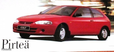 1999 Mitsubishi Colt esite - KUIN UUSI - 28 siv - suom