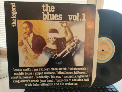 V/A, THE LEGEND, THE BLUES Vol. 1 LP ITA -82 SIISTI KUNTO !!